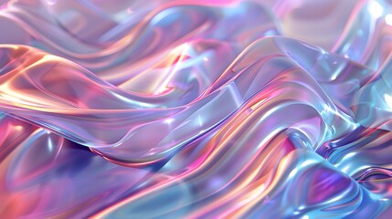 Iridescent 3D Wave Pattern: Hyper-Detailed Generative Adversarial Network Abstraction