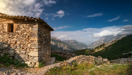 old house in the mountains