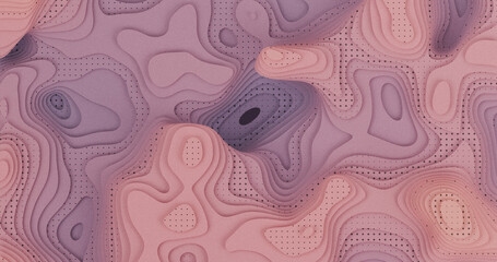 Layered Topography abstract pattern with waves