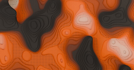 Layered Topography abstract pattern with waves
