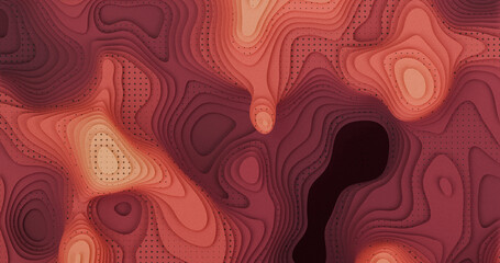 Layered Topography abstract pattern with waves