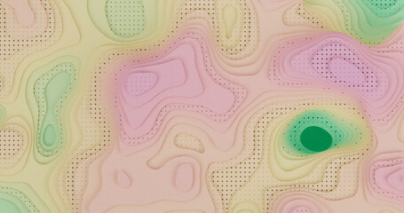 Layered Topography abstract pattern with waves