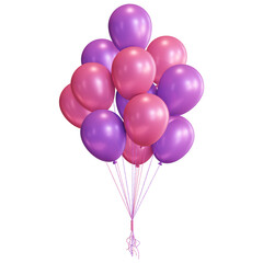 Pink and Purple Balloons