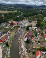Krajobraz po powodzi 2024 na Dolnym Slasku © sopthedrone