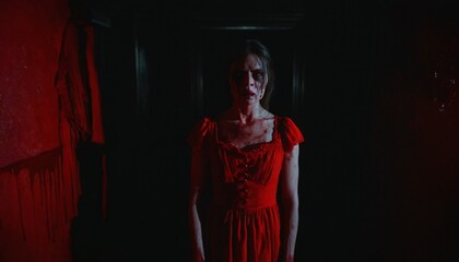 creepy scary women and girl