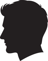 Man head silhouette vector style