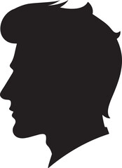 Man head silhouette vector style