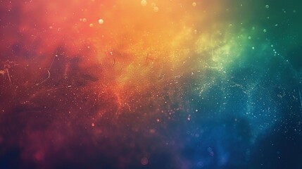 Fototapeta premium Abstract Background with Red, Orange, Yellow, Green, and Blue Hues and Scattered Light