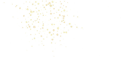 Gold sparkling star confetti.