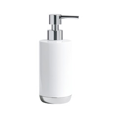 Obraz premium White Ceramic Soap Dispenser with Chrome Pump