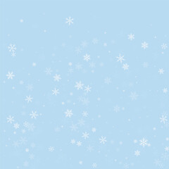 Magic falling snow christmas background. Subtle