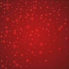 Falling snowflakes christmas background. Subtle