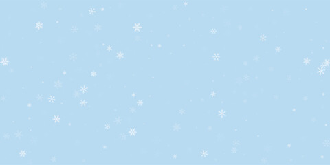 Falling snowflakes christmas background. Subtle