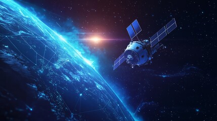 Obraz premium Autonomous Spacecraft and AI: Redefining Our Understanding of the Universe