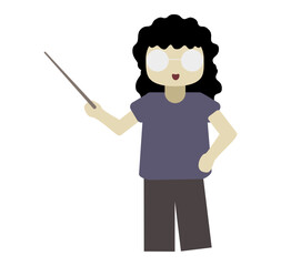 professor with a pointer