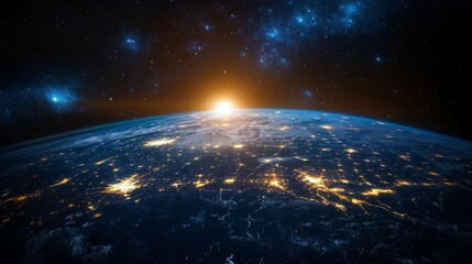 Fototapeta premium Astronomy Scene