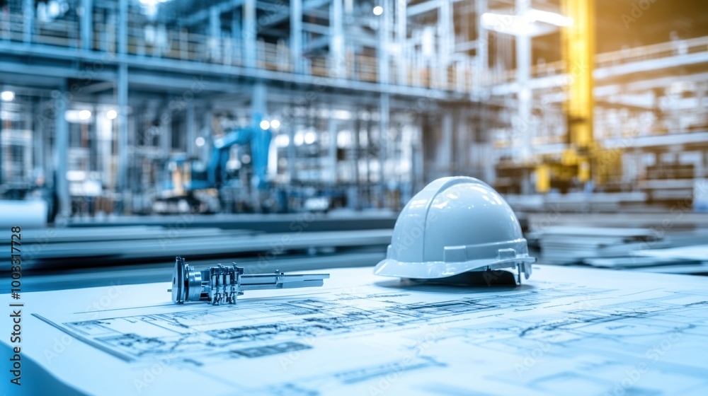 Wall mural generate a photo realistic image of a lean management workshop for a construction project, with proc