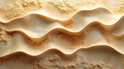 Abstract 3D Beige Wave Background