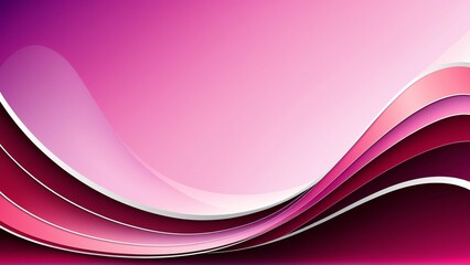 Pink and Burgundy Gradient Background with Purple Elegant Wave and Blurred Effect