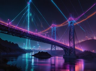 golden gate bridge at night