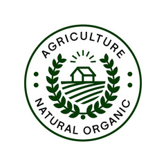 Creative agriculture organic minimalist logo