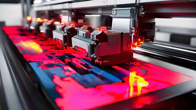 High-Tech Digital Printing Machine Producing Vivid Prints