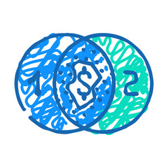 cross-sectional analysis doodle icon sketch vector. cross-sectional analysis sign. isolated symbol illustration