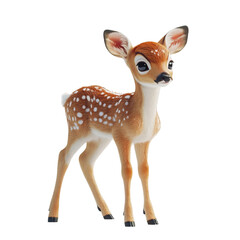 Fototapeta premium Beautiful Bambi standing The background