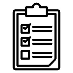 Checklist With Checkmark Icon