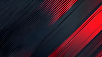 Obraz premium A black and white striped background with red and white lines. The stripes are bold and stand out against the black background. The white line in the middle adds a sense of balance