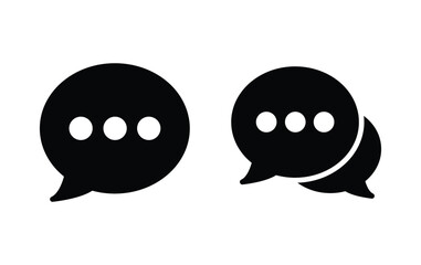 chat icon, bubble message icon