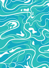 background of wavy water surface seen from above.