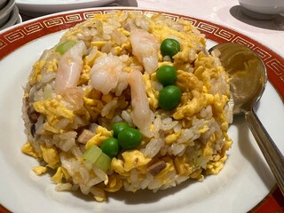 皿に盛られた美味しそうなチャーハン