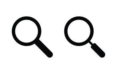 search icon, magnifying glass icon vector
