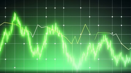 A digital screen displaying a rising healthcare investment graph, symbolizing growth and financial success in the medical sector