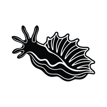 recommend clip art: nudibranch sea animal vector logo design