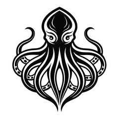 octopus sea animal vector logo design