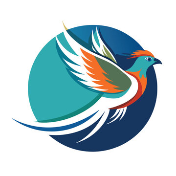 recommend clip art: pheasant forest bird vector logo design