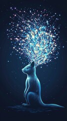 Mystical Creature with Sparkling Aura