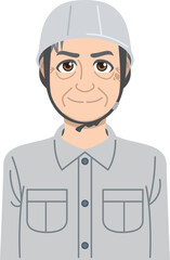老年の作業員