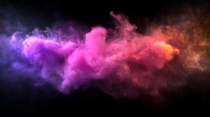 Abstract pink, purple & orange smoke