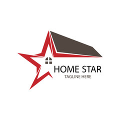 home star logo design vector illustration