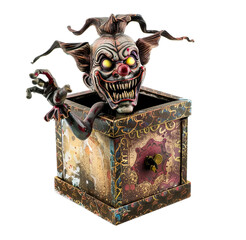 Jack o box for halloween png transparent