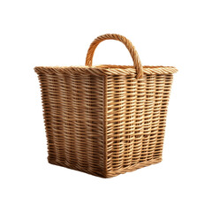 Obraz premium Woven basket with handle for storage and decor