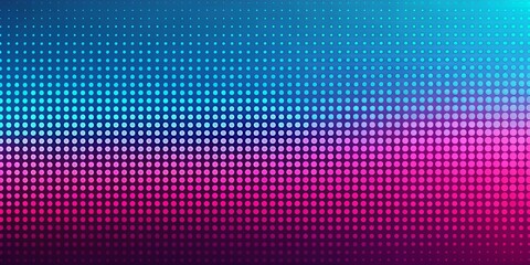 Abstract Gradient Pattern of Blue, Pink, and Purple Circles