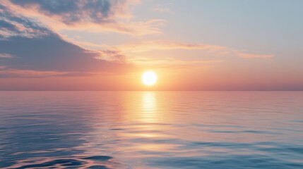 Obraz premium Sunset Over the Ocean