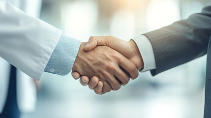 Professional Handshake in Business Environment