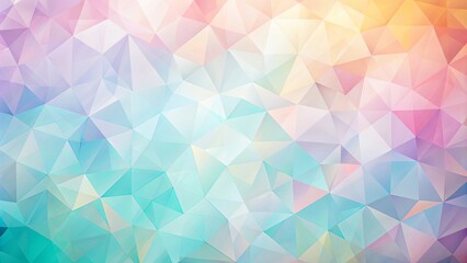 Obraz premium Abstract pastel triangular pattern with a blend of soft colors and a subtle gradient effect