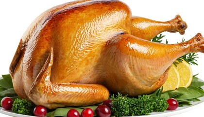 roasted turkey served on a salad plate