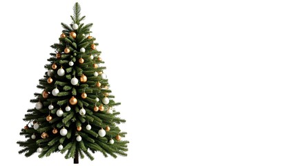 christmas tree isolated on white